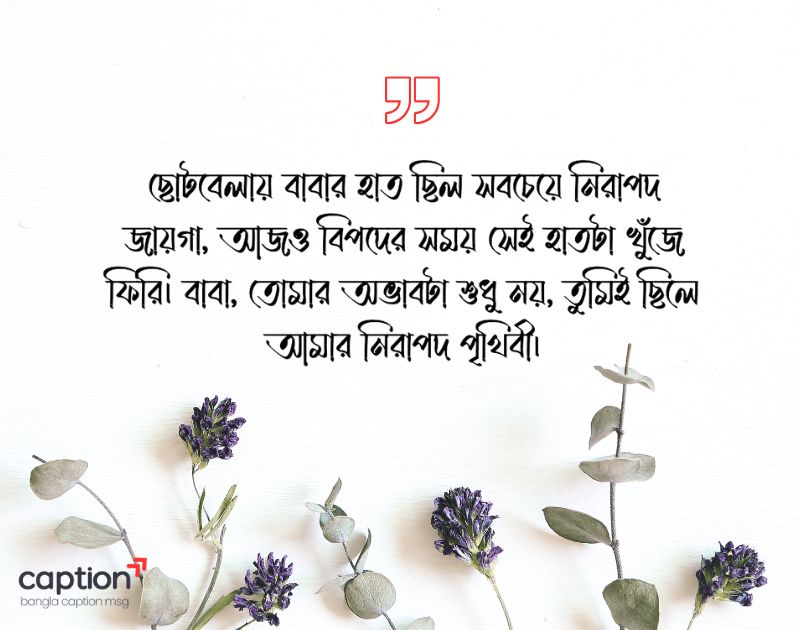 মৃত বাবাকে নিয়ে স্ট্যাটাস