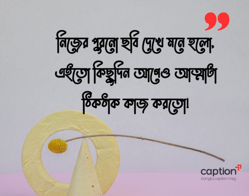 নিজের পুরনো ছবি নিয়ে ক্যাপশন