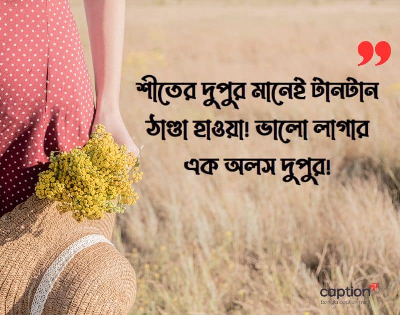 শীতের দুপুর নিয়ে ক্যাপশন