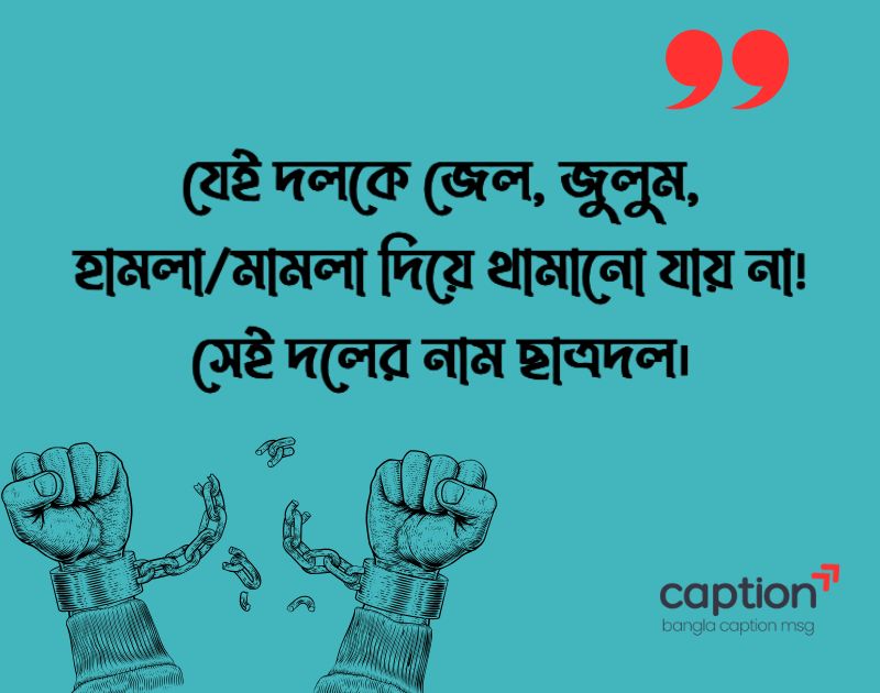 ছাত্রদল নিয়ে ক্যাপশন