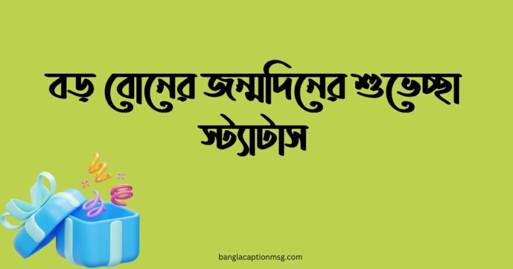 বড় বোনের জন্মদিনের শুভেচ্ছা স্ট্যাটাস