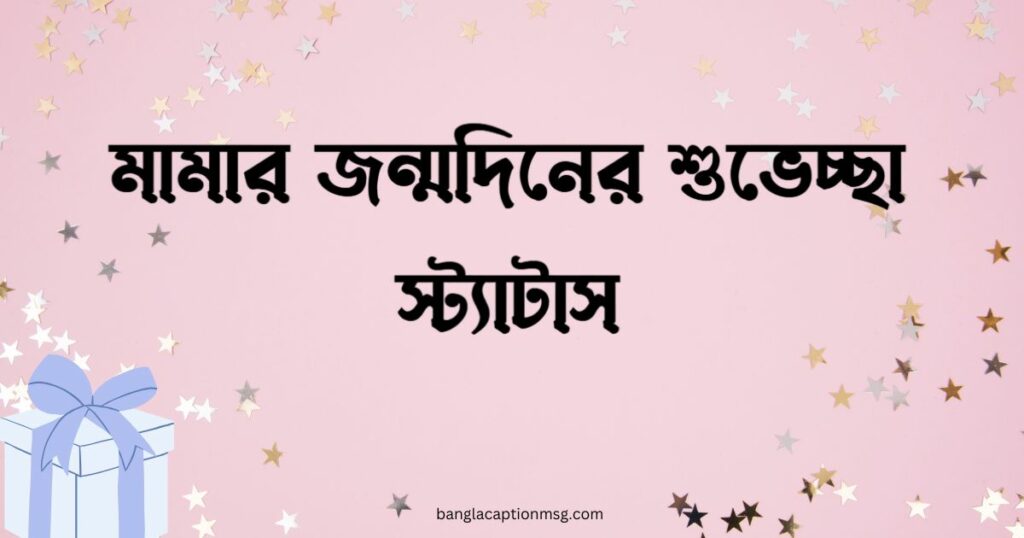 মামার জন্মদিনের শুভেচ্ছা স্ট্যাটাস
