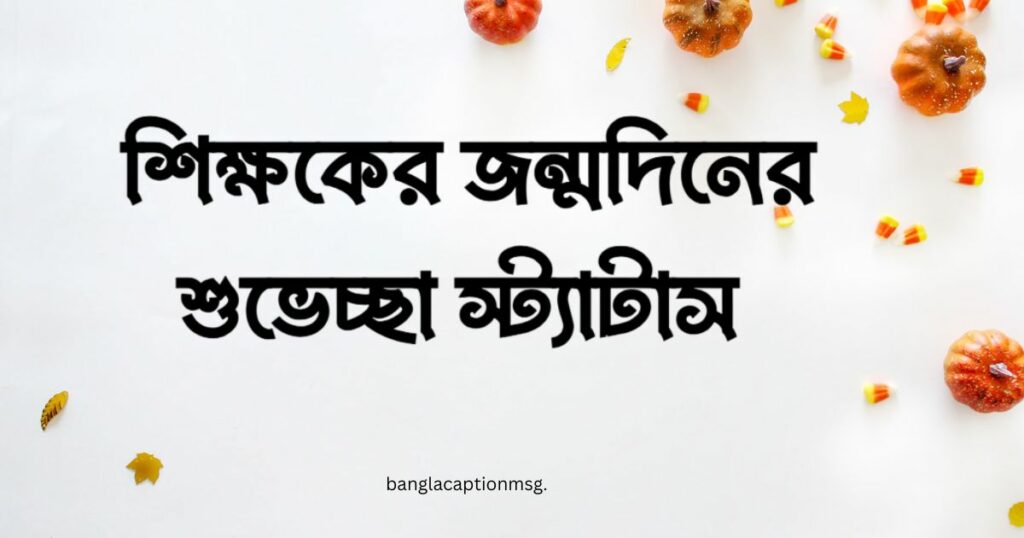  শিক্ষকের জন্মদিনের শুভেচ্ছা স্ট্যাটাস