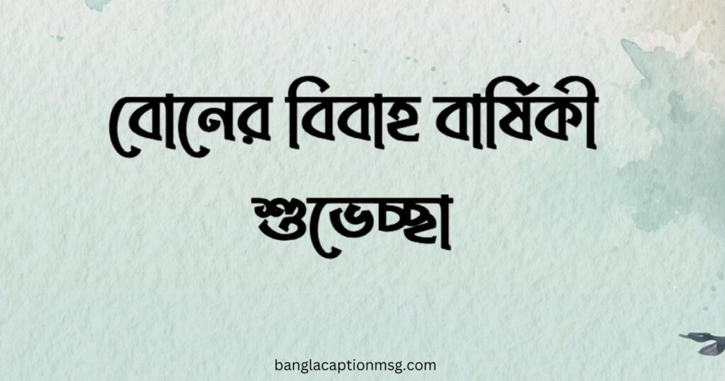 বোনের বিবাহ বার্ষিকী শুভেচ্ছা